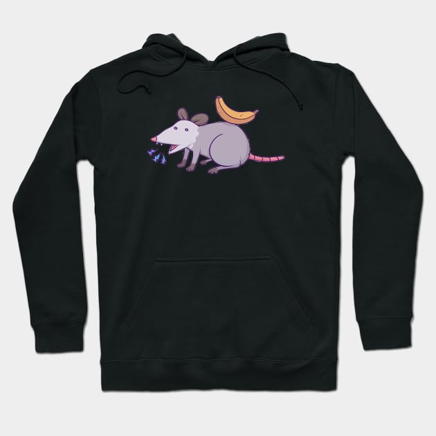 Banana Possum Hoodie by Cruzncreations